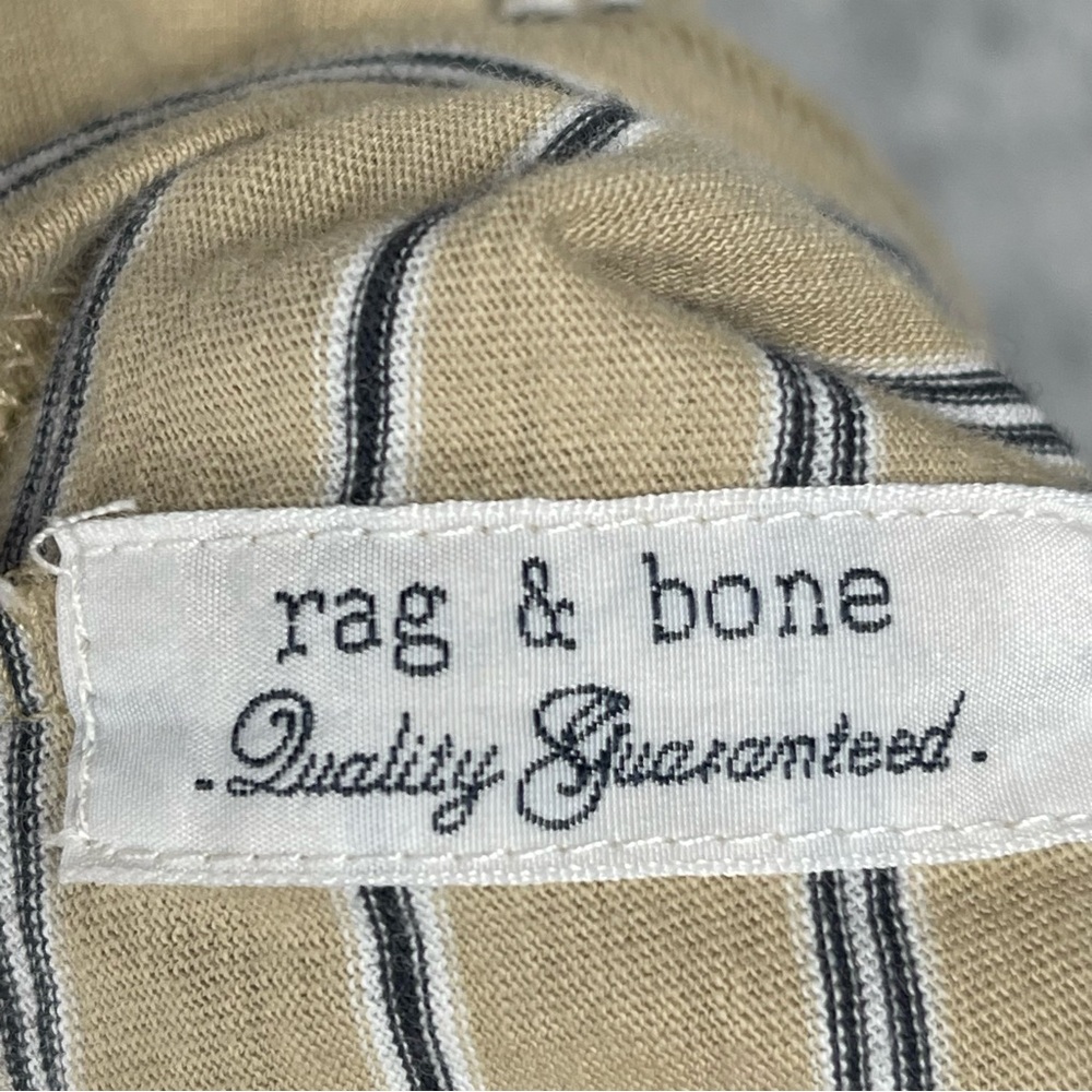 Rag & Bone Beige Striped Tee - Picture 8 of 12